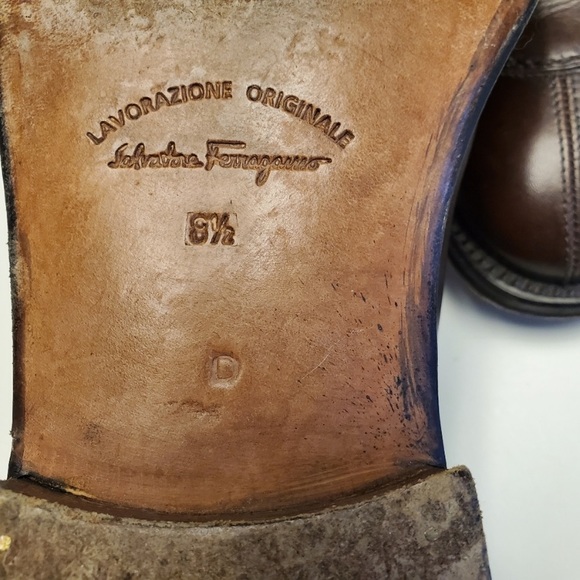 Salvatore Ferragamo Classic Split Toe Oxford 8.5 - Picture 4 of 9